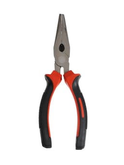 Длинногубцы ЛОМ, шлифованные, двухкомпонентные рукоятки, 160 мм