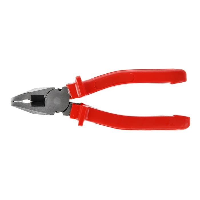 Плоскогубцы комбинированные ЛОМ, шлифованные, пластиковые рукоятки, 160 мм