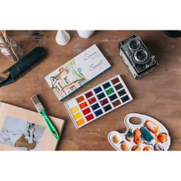 Акварель художественная в кюветах «ЗХК. Сонет», 24 цвета × 2.5 мл