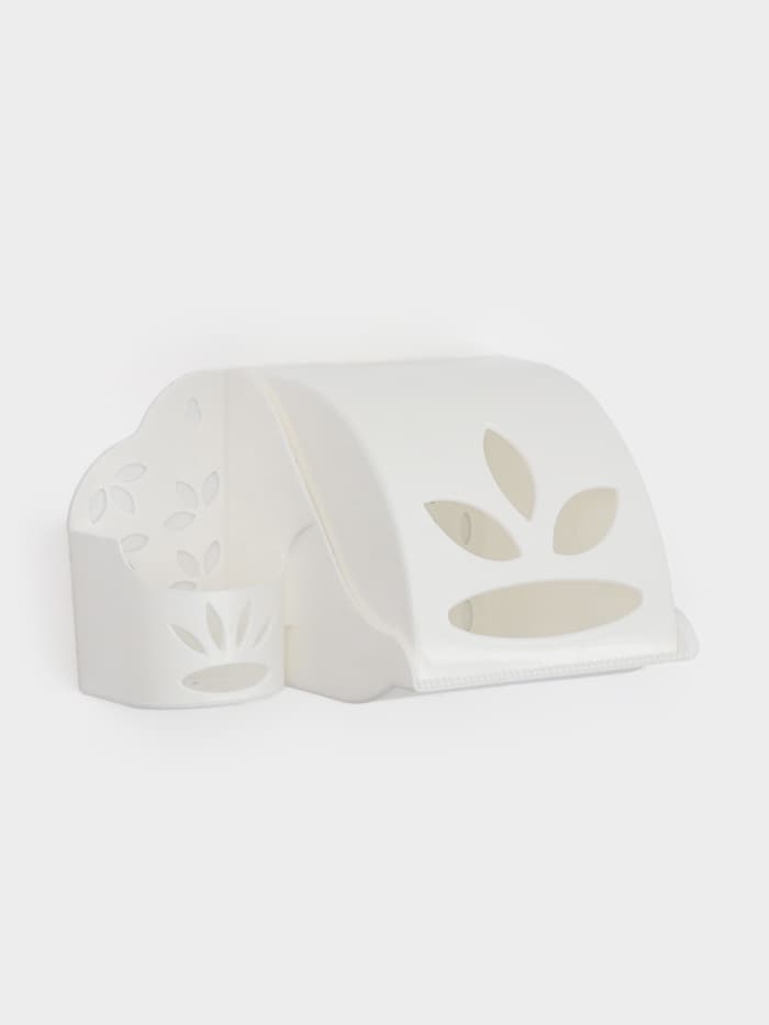 Держатель для туалетной бумаги и освежителя воздуха Альтернатива, пластик, 17.5×13×11.5 см, МИКС