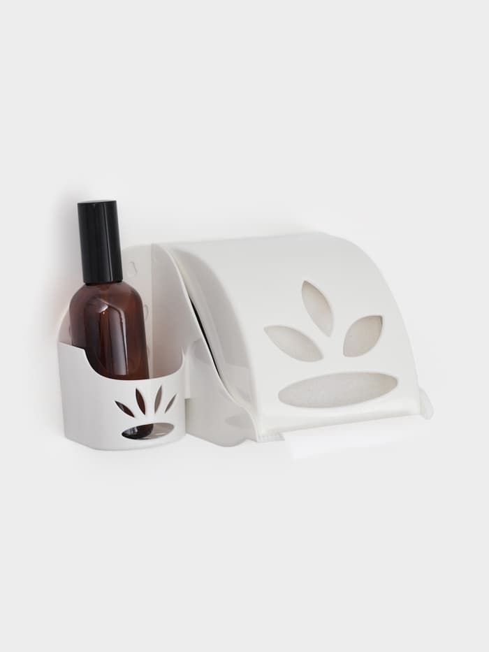 Держатель для туалетной бумаги и освежителя воздуха Альтернатива, пластик, 17.5×13×11.5 см, МИКС