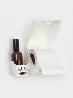 Держатель для туалетной бумаги и освежителя воздуха Альтернатива, пластик, 17.5×13×11.5 см, МИКС