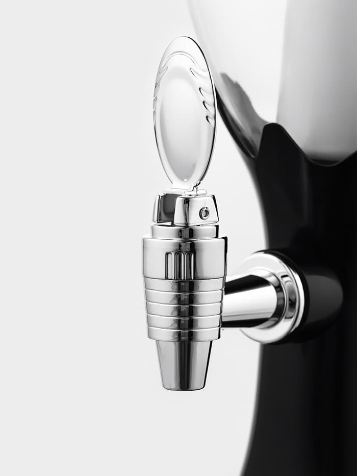 Башня пивная «Вавилон», 2 л, колба для льда, подсветка, батарейки Ag10, пластик, чёрная