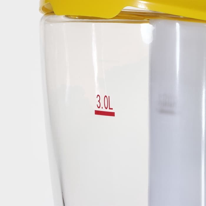 Башня пивная «Вавилон», 3 л, колба для льда, подсветка, батарейки cr 2032, пластик, жёлтая