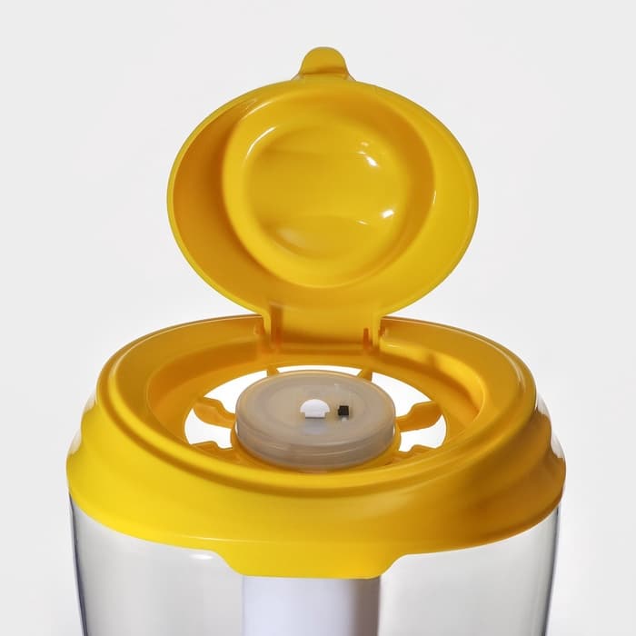 Башня пивная «Вавилон», 3 л, колба для льда, подсветка, батарейки cr 2032, пластик, жёлтая