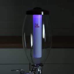 Башня пивная «Вавилон стиль», 3 л, колба для льда, подсветка, батарейки CR=2032, пластик, коричневая