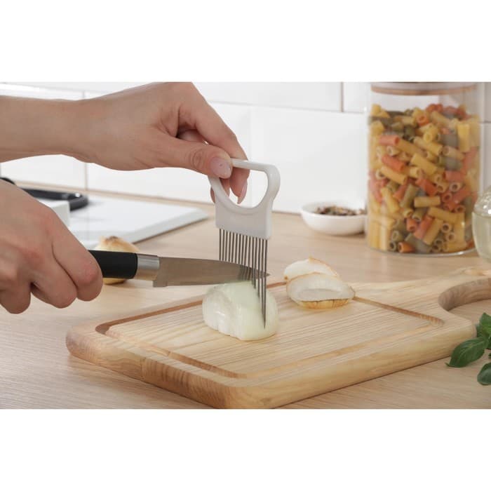 Держатель для нарезки лука Доляна, 11×8 см, зелёный