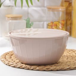 Салатник с крышкой Giaretti Fiesta, 2.8 л, пластик, МИКС