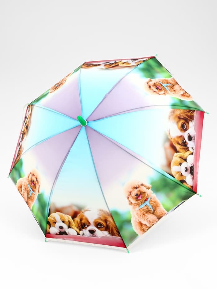 Зонт - трость детский «Зверюшки», полуавтоматический, 8 спиц, R=41/47 см, d=82 см, МИКС