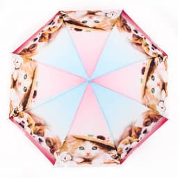 Зонт - трость детский «Зверюшки», полуавтоматический, 8 спиц, R=41/47 см, d=82 см, МИКС