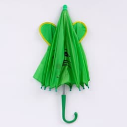 Зонт детский механический «Животные», r — 24 см, с ушками, цвет МИКС