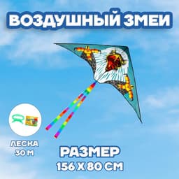 Воздушный змей Funny toys «Орёл», с леской