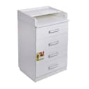 Комод детский пеленальный Фея 1560, 4 выдвижных ящика, цвет белый