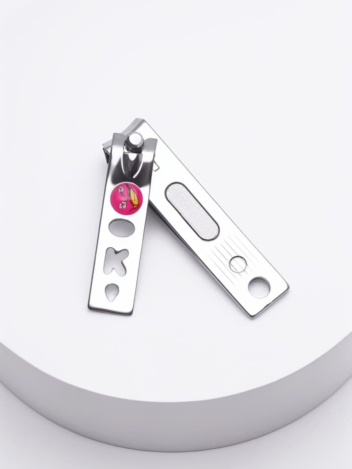 Кусачки книпсер маникюрные, с пилкой, 5.5 см, в коробке, МИКС