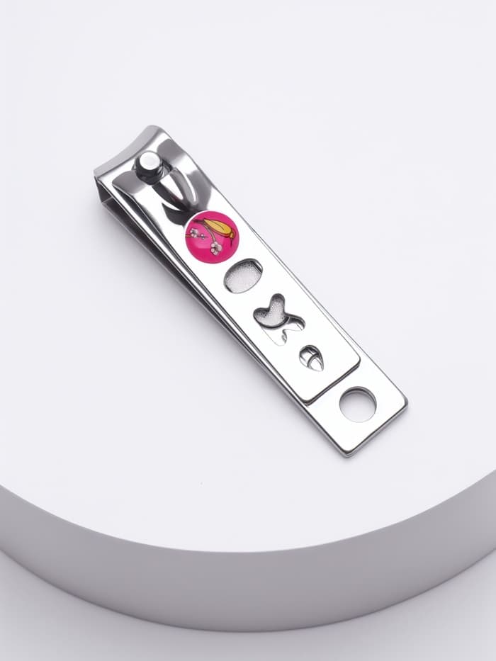 Кусачки книпсер маникюрные, с пилкой, 5.5 см, в коробке, МИКС