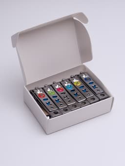 Кусачки книпсер маникюрные, с пилкой, 5.5 см, в коробке, МИКС