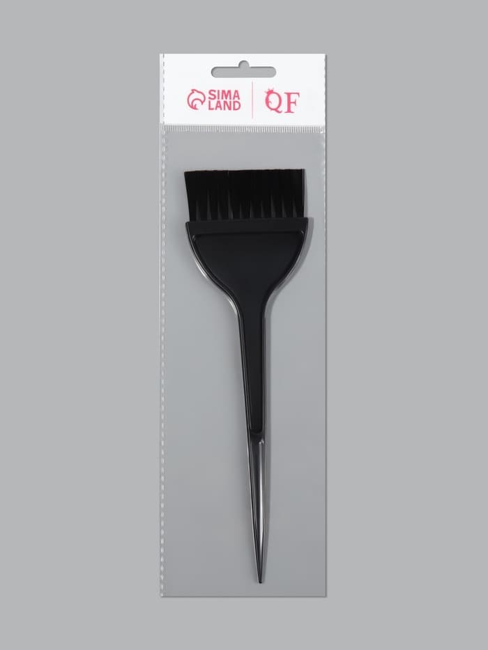 Кисть для окрашивания волос, широкая, 21×6 (±1) см, чёрная