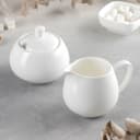 Набор сервировочный, 2 шт.: сахарница 210 мл, молочник 210 мл