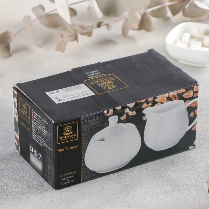 Набор сервировочный, 2 шт.: сахарница 210 мл, молочник 210 мл