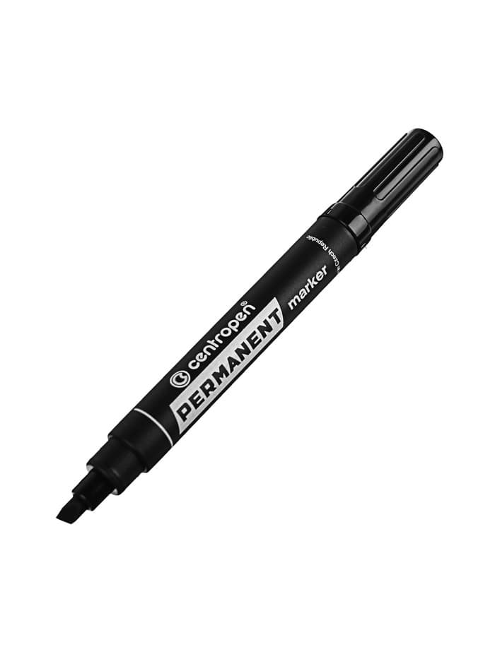 Маркер перманентный Centropen 8576, чёрный, узел 5.0 мм, линия 1-4.6 мм