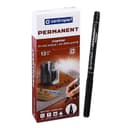 Маркер перманентный Centropen 2536, чёрный, узел 2.0 мм, линия 1 мм