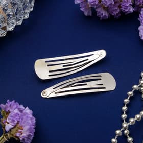 Основа для заколки, 4.5 см, серебро