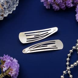 Основа для заколки, 4.5 см, серебро