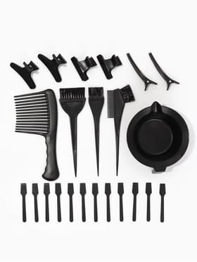 Набор для окрашивания, 23 предмета, чёрный