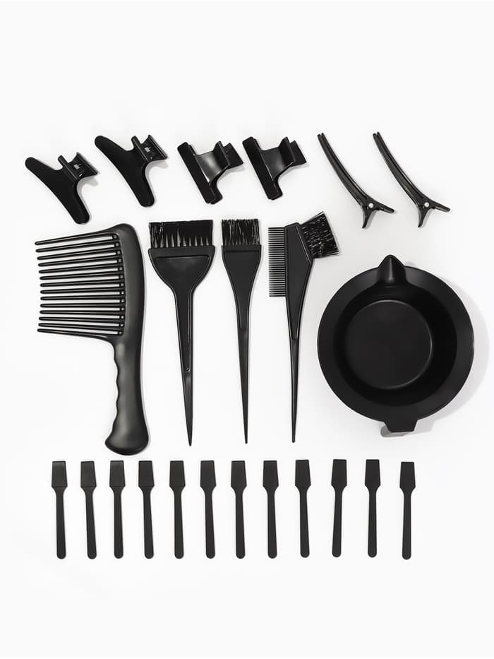 Набор для окрашивания, 23 предмета, чёрный