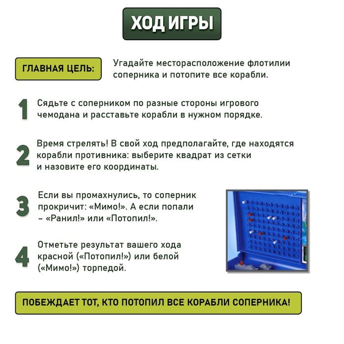 Настольная игра Лас Играс KIDS «Морской бой» с пластиковым полем, 2 игрока, 5+