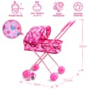 Коляска для куклы прогулочная с аксессуарами, WINX, металл