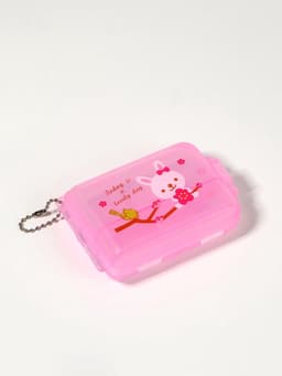 Таблетница с цепочкой, 9.5×6.5×3 см, 7 секций, МИКС