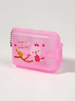 Таблетница с цепочкой, 9.5×6.5×3 см, 7 секций, МИКС