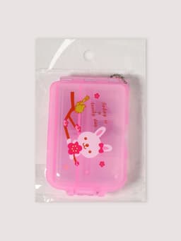 Таблетница с цепочкой, 9.5×6.5×3 см, 7 секций, МИКС