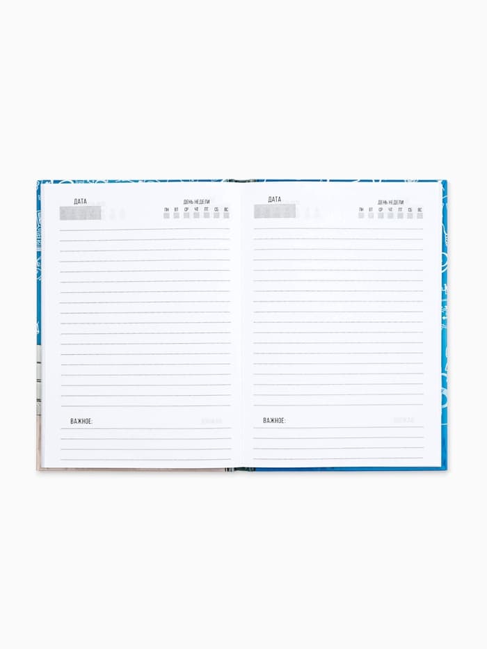 Ежедневник А5, 80 листов в твердой обложке «Скорей бы понедельник и снова на работу»