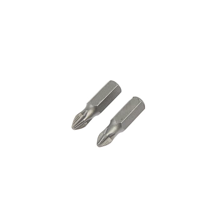 Биты ТУНДРА, намагниченные, сталь CrV, PH2×25 мм, 2 шт.