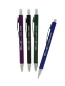 Стираемая ручка, шариковая, автоматическая, синий стержень, узел 0.8 мм, прорезиненный квадратный корпус, МИКС