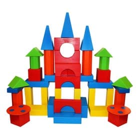 Конструктор деревянный Краснокамская игрушка «Поликарпова», 68 деталей