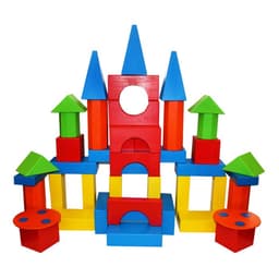 Конструктор деревянный Краснокамская игрушка «Поликарпова», 68 деталей