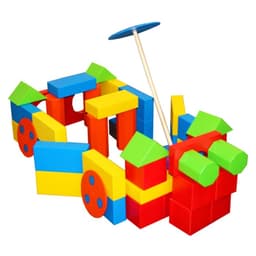 Конструктор деревянный Краснокамская игрушка «Поликарпова», 68 деталей