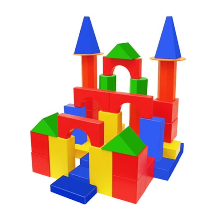 Конструктор деревянный Краснокамская игрушка «Поликарпова», 68 деталей