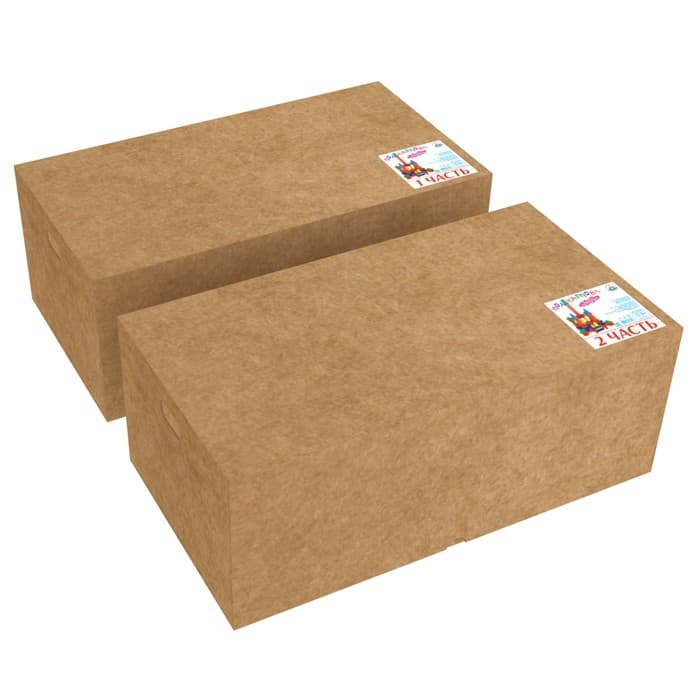 Конструктор деревянный Краснокамская игрушка «Поликарпова», 68 деталей