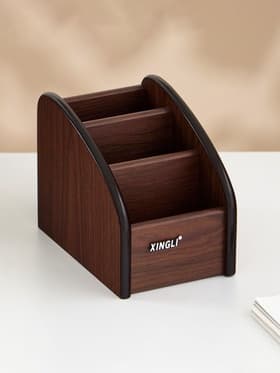 Органайзер 3 секции, серия Орех с кантом темным, 10×15.5 см