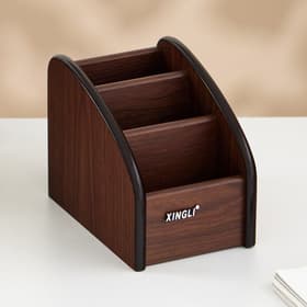 Органайзер 3 секции, серия Орех с кантом темным, 10×15.5 см