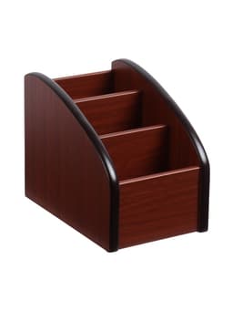 Органайзер 3 секции, серия Орех с кантом темным, 10×15.5 см