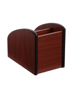 Органайзер 3 секции, серия Орех с кантом темным, 10×15.5 см