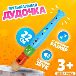 Музыкальная игрушка «Дудочка средняя», цвета МИКС