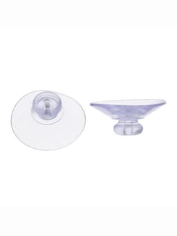 Присоска универсальная силиконовая d=30 мм, (фасовка 100 шт.), прозрачная