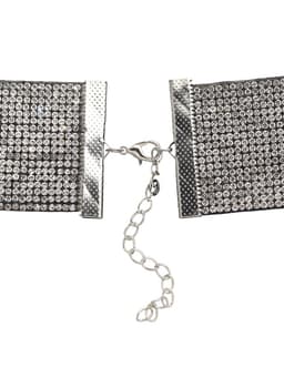 Чокер «Грация искры» широкий, цвет черно-серебряный, L=31 см