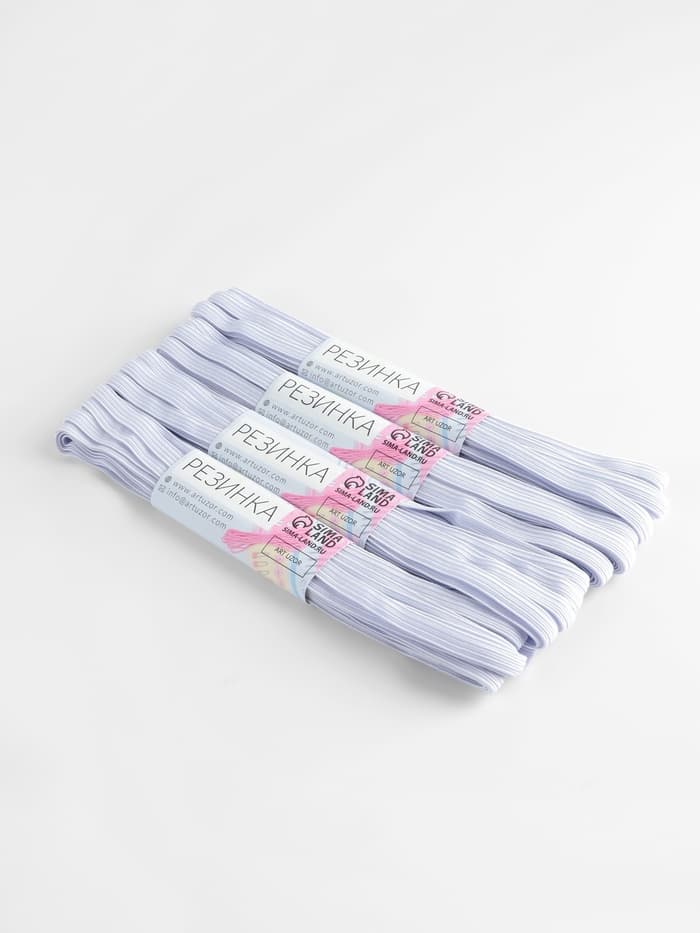 Резинки бельевые, 6 мм, 5.5±0.5 м, 4 шт., белые